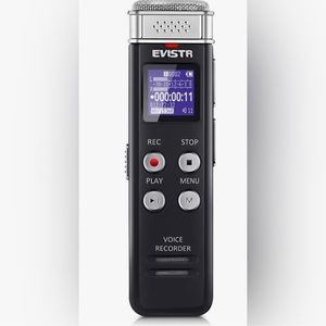 EVISTR 16GB Digital Voice Recorder Voice Activated Recorder with Playback - NEW